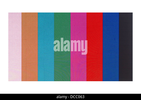 tv color test pattern on high definition screen Stock Photo - Alamy