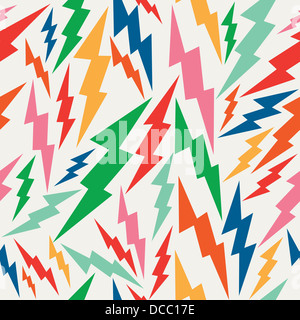 Vintage hipsters, lightning bolts seamless pattern background. Vector file layered for easy editing.