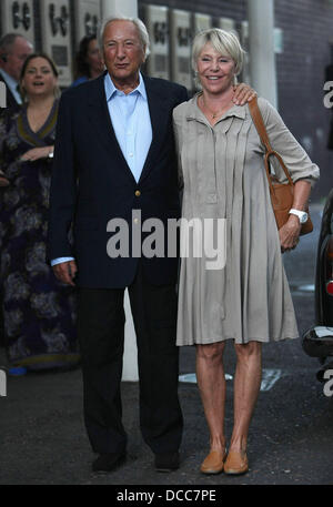 Michael Winner and wife Geraldine Lynton-Edwards at the ITV studios ...