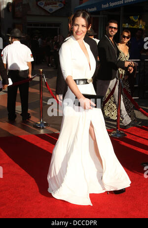 Evangeline Lilly Los Angeles premiere of 'Real Steel' held at Universal City Walk Cinemas Hollywood, California - 02.10.11 Stock Photo