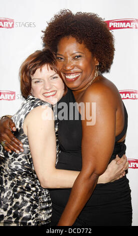 Mary Bacon and Saidah Arrika Ekulona The opening night after party for the Off-Broadway production of 'Motherhood Out Loud' held at 48 Lounge New York City, USA - 04.10.11 Stock Photo