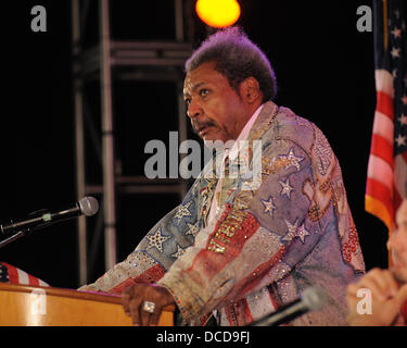 Don King makes an appearance to promote the upcoming 'Viva Don King'  Championship Boxing match at the Seminole Hard Rock Hotel and Casino Hollywood, Florida - 05.10.11 Stock Photo