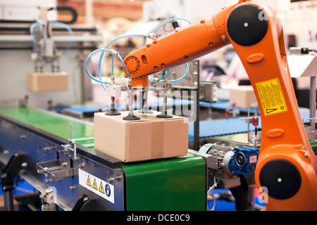 robotic arm for packing Stock Photo