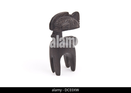 Hand carved Kenyan statue Stock Photo