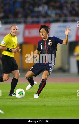 Miyagi, Japan. 14th Aug, 2013. Yasuhito Endo (JPN) Football / Soccer : KIRIN Challenge Cup 2013 match between Japan 2-4 Uruguay at Miyagi Stadium in Miyagi, Japan . © AFLO/Alamy Live News Stock Photo