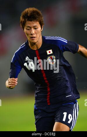 Miyagi, Japan. 14th Aug, 2013. Yoichiro Kakitani (JPN) Football / Soccer : KIRIN Challenge Cup 2013 match between Japan 2-4 Uruguay at Miyagi Stadium in Miyagi, Japan . © AFLO/Alamy Live News Stock Photo