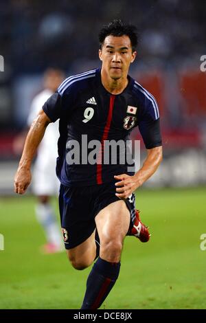 Miyagi, Japan. 14th Aug, 2013. Shinji Okazaki (JPN) Football / Soccer : KIRIN Challenge Cup 2013 match between Japan 2-4 Uruguay at Miyagi Stadium in Miyagi, Japan . © AFLO/Alamy Live News Stock Photo