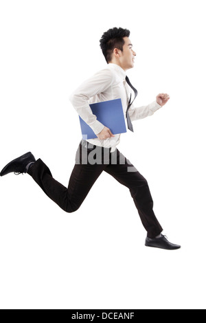 Business people and folders Stock Photo