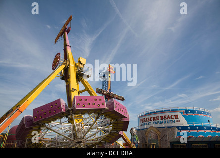 Evolution ride Pleasure Beach funfair, Great Yarmouth, Norfolk, England Stock Photo