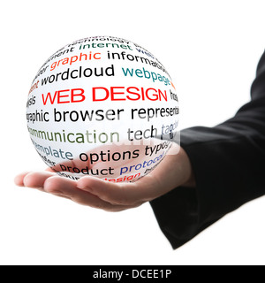 Concept of web design Stock Photo