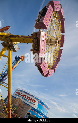 Evolution ride Pleasure Beach funfair, Great Yarmouth, Norfolk, England Stock Photo