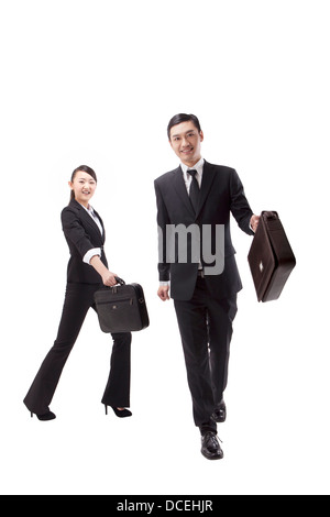 Business people with a briefcase. Stock Photo