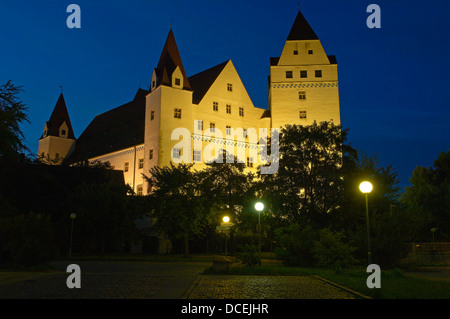 Neues Schloss castle, Danube river, Ingolstadt, Upper Bavaria, Bavaria, Germany, Europe. Stock Photo