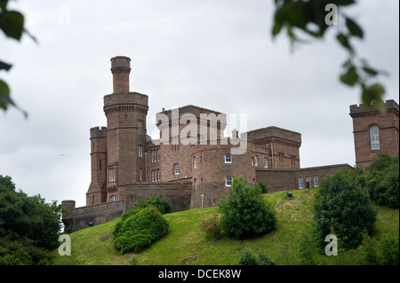 Inverness Castle, now the Sheriff Court, seen from across the River Ness Stock Photo