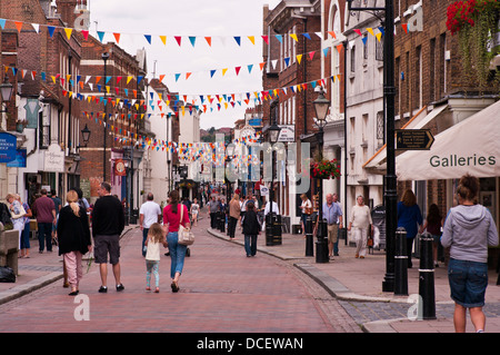 The High Street Rochester Kent England UK Stock Photo