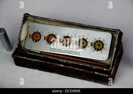 Calcumeter antique adding machine Stock Photo