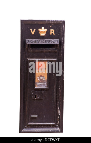 Victorian Black Iron Postbox Stock Photo
