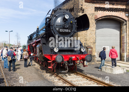 Steam locomotive Borsig 03 2155-4 (DRG Class 03) Stock Photo