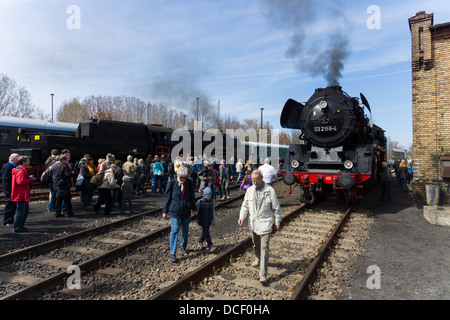 Steam locomotive Borsig 03 2155-4 (DRG Class 03) Stock Photo