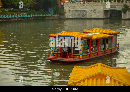 The ferries for tourist in Confucius Temple in Nanjing China Stock Photo