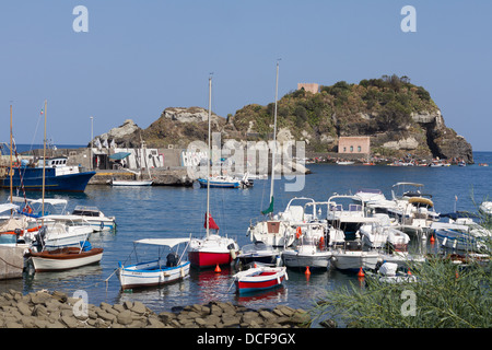 Port of Aci Trezza with boats Stock Photo