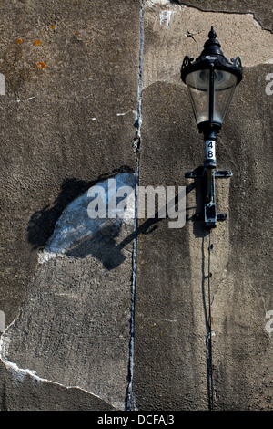 Old Style Light on Seafront at Brighton Stock Photo