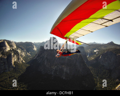 Hang glider Soars Over the California Coast, Ano Nuevo Bay, California ...