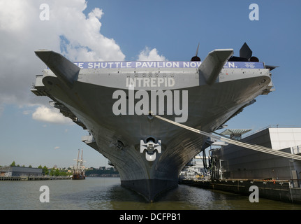 USS Intrepid air craft carrier.  Intrepid Sea, Air and Space Museum, NY Stock Photo