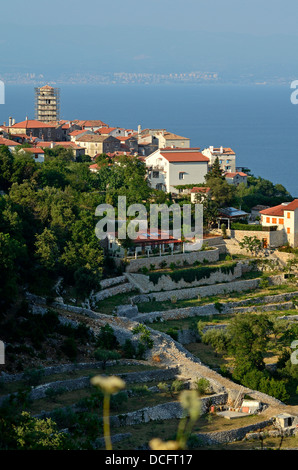Little old village Brsec Istria Croatia Adriatic coast Stock Photo