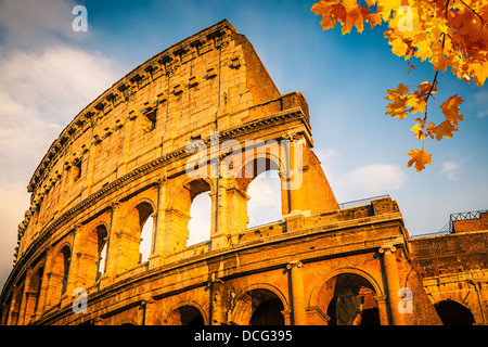 Colosseum at sunset Stock Photo