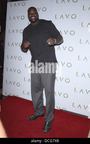 Las Vegas, NV. 16th Aug, 2013. Shaquille O'Neal at arrivals for Basketball Superstar Shaquille O’Neal hosts LAVO Nightclub, LAVO Nightclub at The Palazzo Resort-Hotel-Casino, Las Vegas, NV August 16, 2013. Credit:  MORA/Everett Collection/Alamy Live News Stock Photo