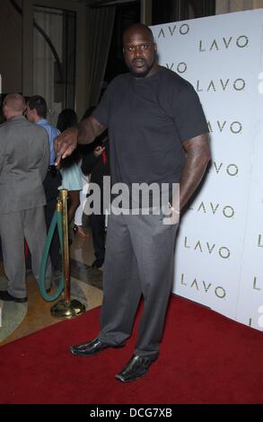 Las Vegas, NV. 16th Aug, 2013. Shaquille O'Neal at arrivals for Basketball Superstar Shaquille O’Neal hosts LAVO Nightclub, LAVO Nightclub at The Palazzo Resort-Hotel-Casino, Las Vegas, NV August 16, 2013. Credit:  MORA/Everett Collection/Alamy Live News Stock Photo