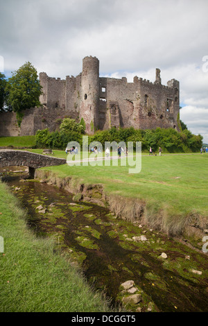 Laugharne castle, Carmarthenshire, Wales Stock Photo