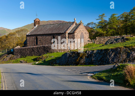 St James’ Church in Buttermere, Lake District National Park, Cumbria, England, UK, Europe. Stock Photo