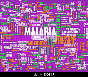 Malaria Disease Concept as a Medical Condition Art Stock Photo