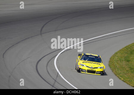 Brooklyn, MI, USA. 16th Aug, 2013. Brooklyn, MI - Aug 16, 2013: Matt Kenseth (20) will start 12th for the Pure Michigan 400 race at the Michigan International Speedway in Brooklyn, MI. Credit:  csm/Alamy Live News Stock Photo