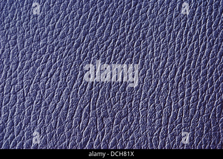 Navy blue synthetic colored or tinted leather texture or background Stock Photo