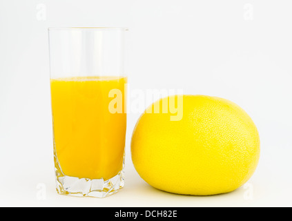 Sweety and a glass of multyfruit juice Stock Photo