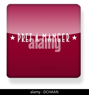 Pret a Manger logo as an app icon. Clipping path included.