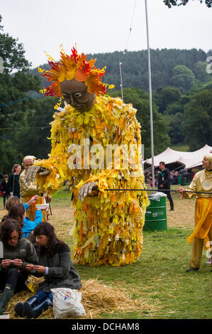 CRICKHOWELL, 17th August 2013. Day three of Green Man Festival. © Polly Thomas Stock Photo