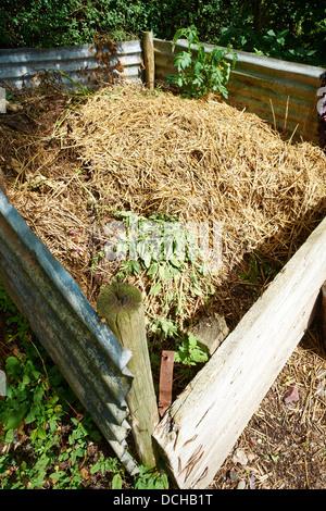 Compost heap Rugby Warwickshire UK Stock Photo