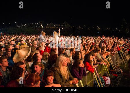 Crickhowell, Wales, UK. 18th August 2013. Day four of Green Man Festival. Credit:  Polly Thomas/Alamy Live News Stock Photo