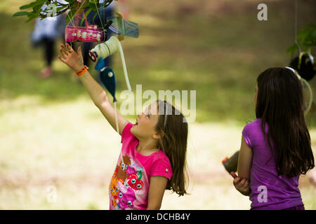 Crickhowell, Wales, UK. 18th August 2013. Day four of Green Man Festival. Credit:  Polly Thomas/Alamy Live News Stock Photo