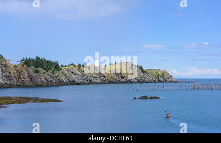 Swallowtail Lighthouse Grand Manan Stock Photo