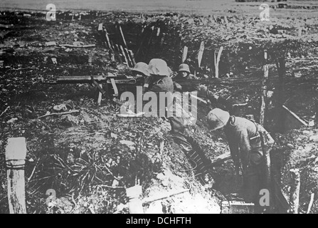 Trench warfare during First World War Stock Photo