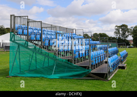 Temporary grandstand for events. Stock Photo