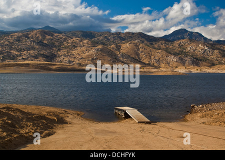 Low water level in Kern County, California Stock Photo