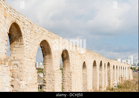 Kamares Aqueduct in Larnaca Cyprus Stock Photo