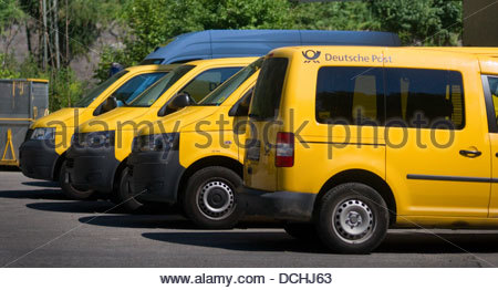 German Post Office, Deutsche Post Shop, Dusseldorf Germany Stock Photo ...