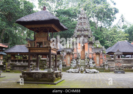 Main Temple - Sacred Monkey Forest of Padangtegal - Ubud - Bali Stock Photo